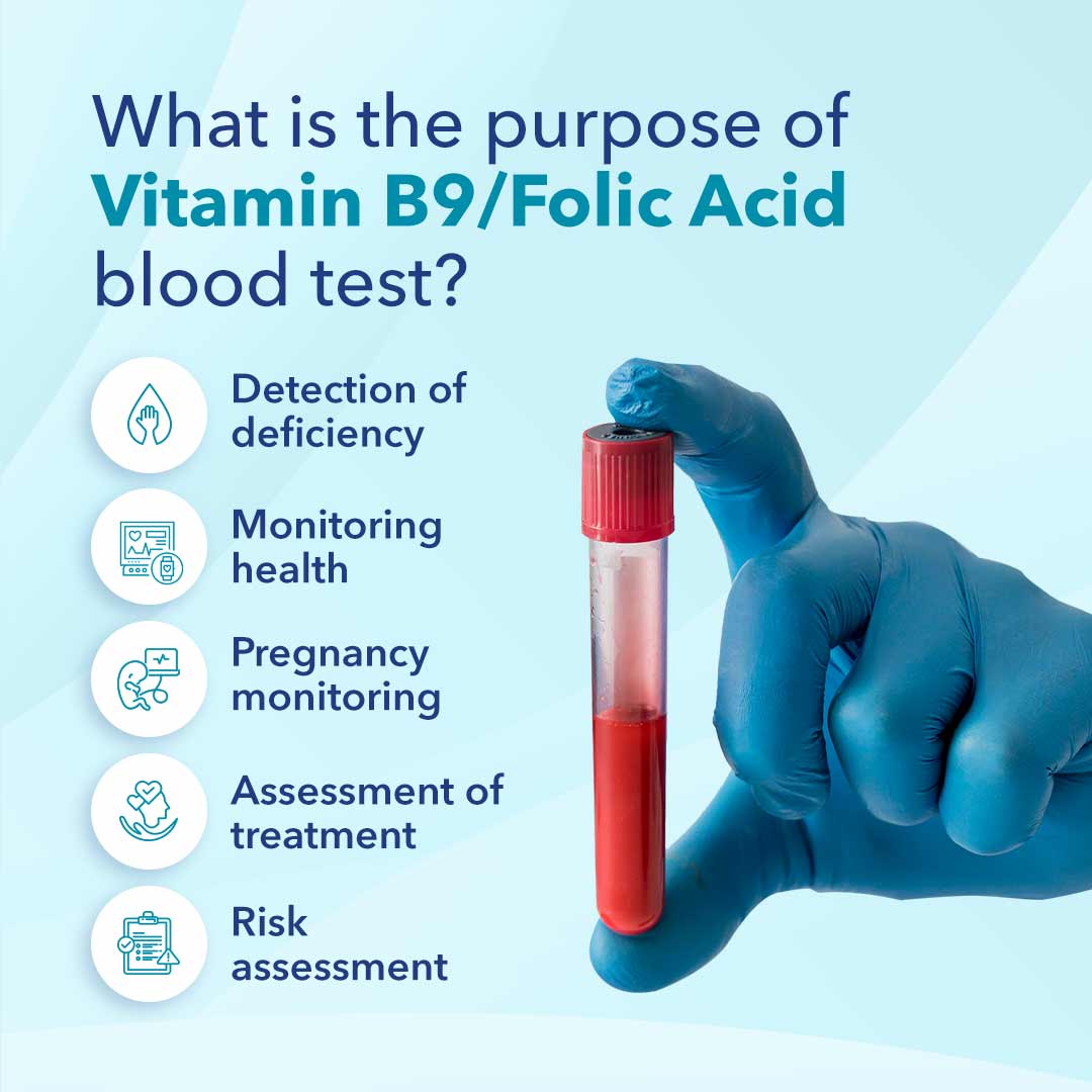 Vitamin B9 Folic Acid blood test