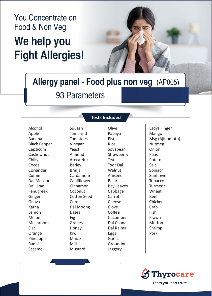 Allergy Panel Food plus NonVeg